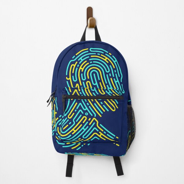 Item preview, mental health digital forensics man head shape fingerprint pattern designed and sold by NiamLab.