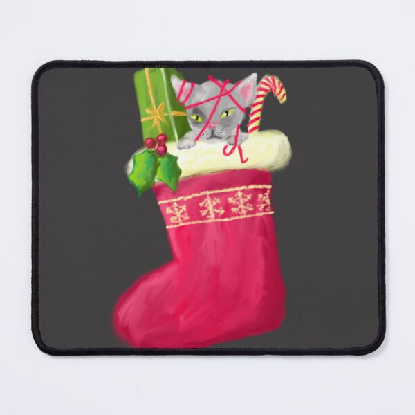 Item preview, Cat in Christmas Stocking designed and sold by aditikkumar.