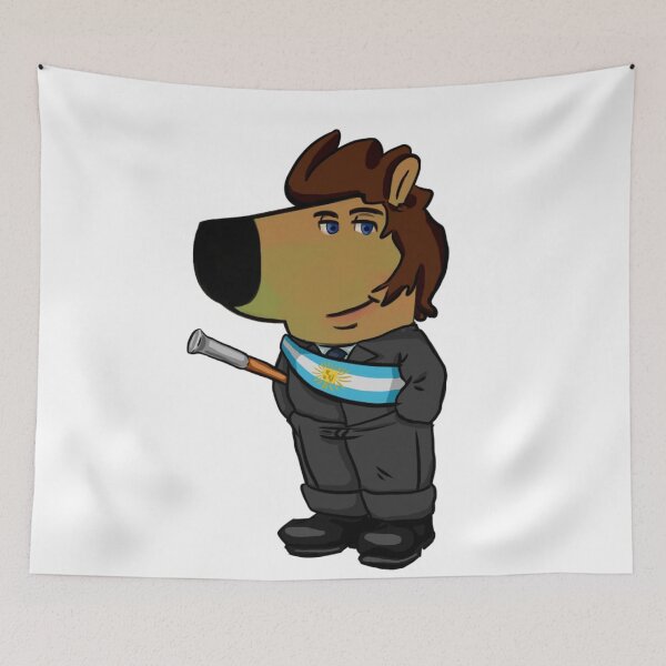 Item preview, Javier Milei Chill Guy Vibes - Presidential Sash and Baton VERSION 2 designed and sold by MechanicalART.