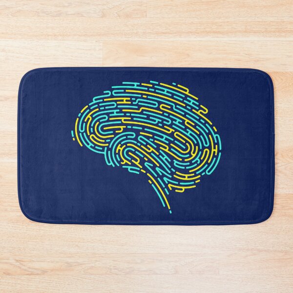 Item preview, mental health deep learning brain shape fingerprint pattern designed and sold by NiamLab.