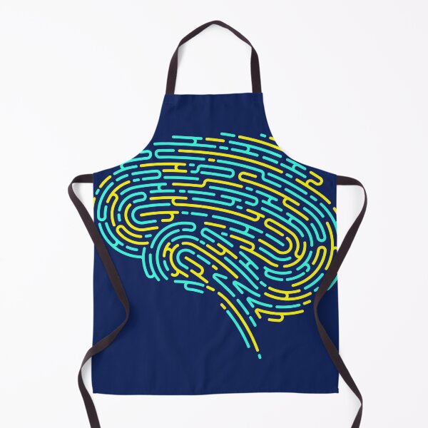 Item preview, mental health deep learning brain shape fingerprint pattern designed and sold by NiamLab.