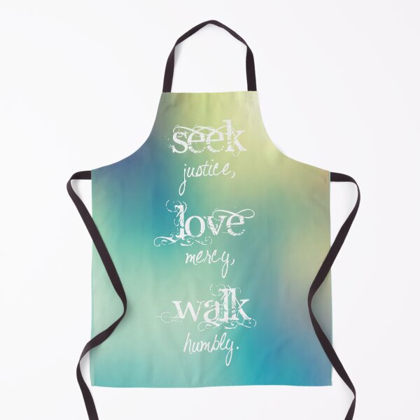 Item preview, Seek Justice Love Mercy Walk Humbly Bible Verse Christian Rainbow  designed and sold by PaintedRose.