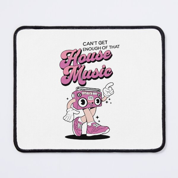 Item preview, HOUSE MUSIC  - Can't Get Enough (Black/Pink)  designed and sold by Discothreadz.