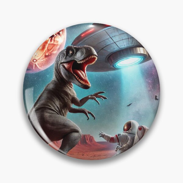 Item preview, Dino UFO Selfie: Alien Encounter designed and sold by TrippyBunnyShop.