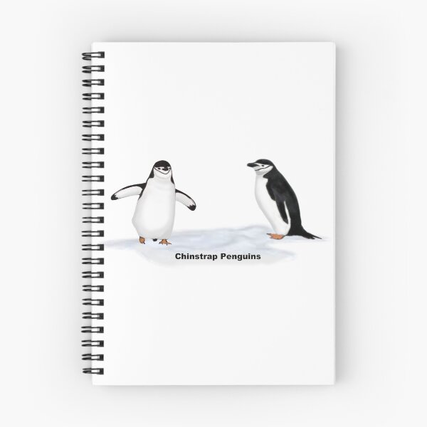 Item preview, Chinstrap Penguins Labeled designed and sold by ArtAndBliss.
