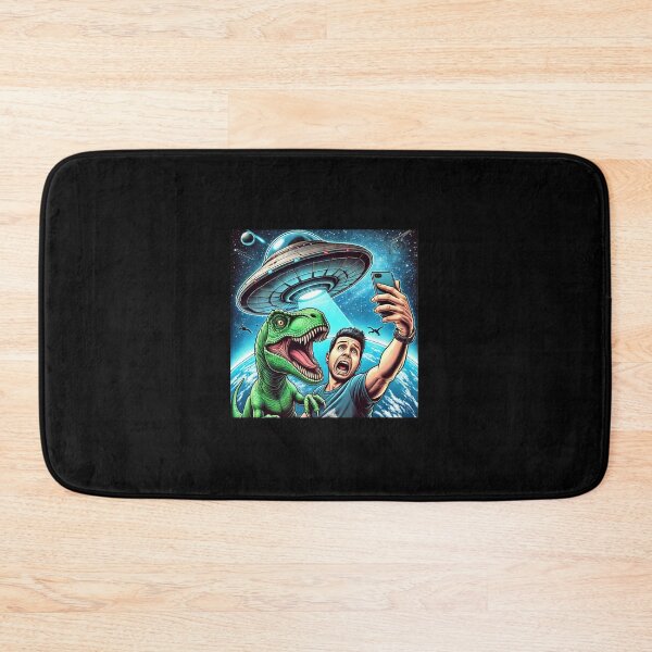 Item preview, Dino UFO Selfie: Alien Encounter designed and sold by TrippyBunnyShop.
