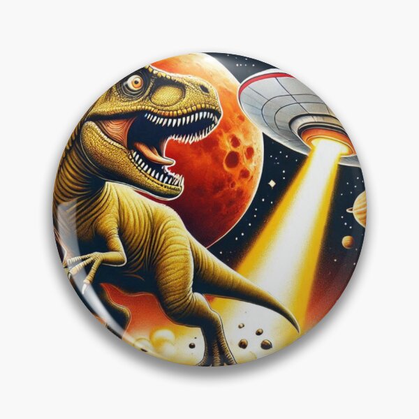 Item preview, Dino UFO Selfie: Alien Encounter designed and sold by TrippyBunnyShop.