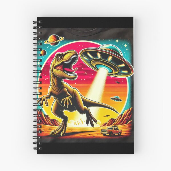 Item preview, Dino UFO Selfie: Alien Encounter designed and sold by TrippyBunnyShop.