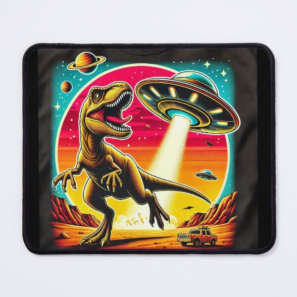 Item preview, Dino UFO Selfie: Alien Encounter designed and sold by TrippyBunnyShop.