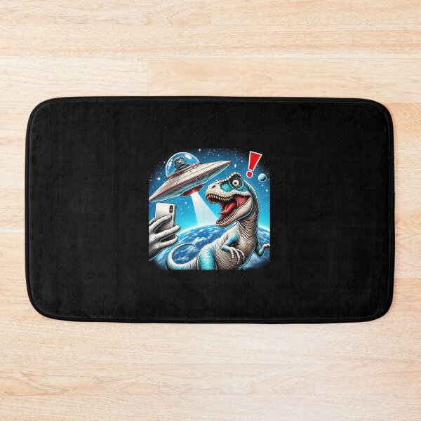 Item preview, Dino UFO Selfie: Alien Encounter designed and sold by TrippyBunnyShop.