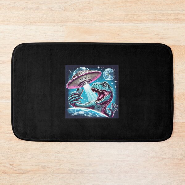 Item preview, Dino UFO Selfie: Alien Encounter designed and sold by TrippyBunnyShop.