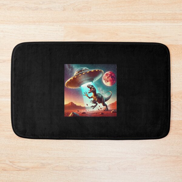 Item preview, Dino UFO Selfie: Alien Encounter designed and sold by TrippyBunnyShop.