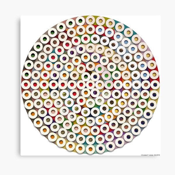 167 Toilet Rolls 04, abstraction, art print. Canvas Print