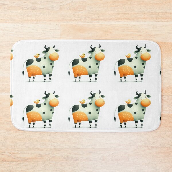 Item preview, A whimsical illustration of cute cow designed and sold by Beyondnote-Art.