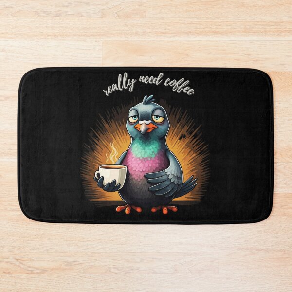 Item preview, Really Need Coffee Funny Pigeon designed and sold by JustCrazyPigeon.