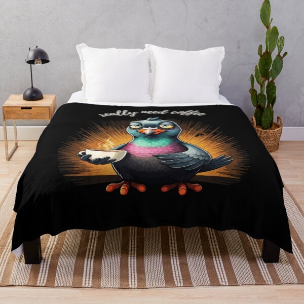 Item preview, Really Need Coffee Funny Pigeon designed and sold by JustCrazyPigeon.