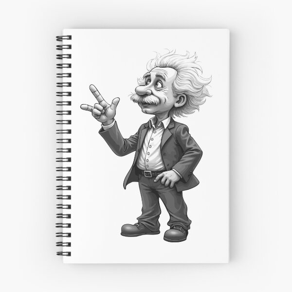 Item preview, Albert Einstein: Genius in Black and White designed and sold by XPIXELSTORE.