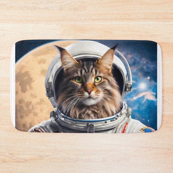 Item preview, Maine Coon Astronaut Cat – Cosmic Lunar Adventure designed and sold by Fredster1966.