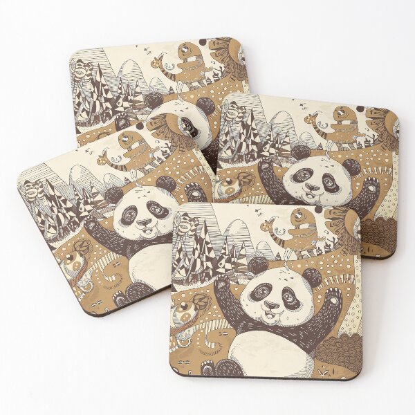 Item preview, Kawaii Panda Whimsical Wild Life Abstract Vintage Zentangle Art designed and sold by Witty Shirts.