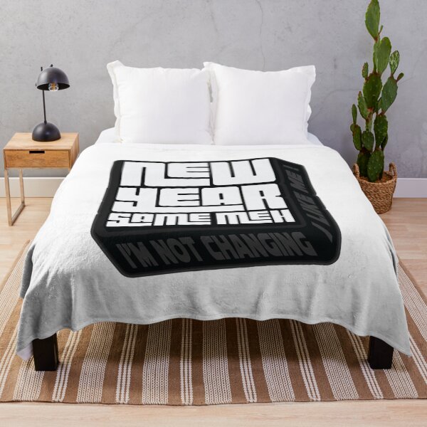 Item preview, New Year Same Meh - Meme designed and sold by Whimsical Thinker.