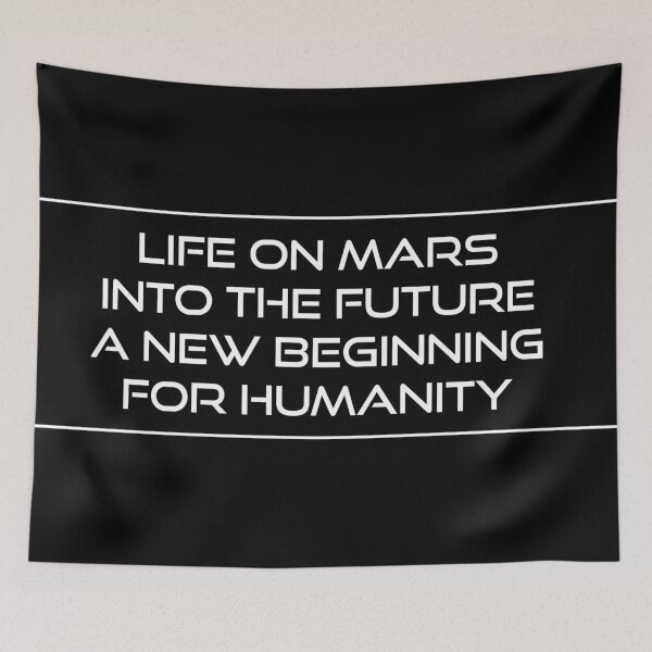 Item preview, Life on Mars . A New Beginning . Typographical Design . Black n' White . #1 designed and sold by Artistic63.