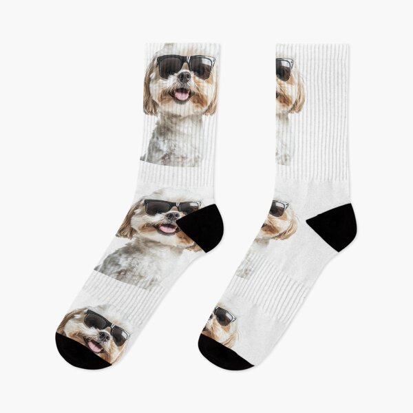 Item preview, Funny cool Shih Tzu dog wearing sunglasses designed and sold by LazyOwlStore.