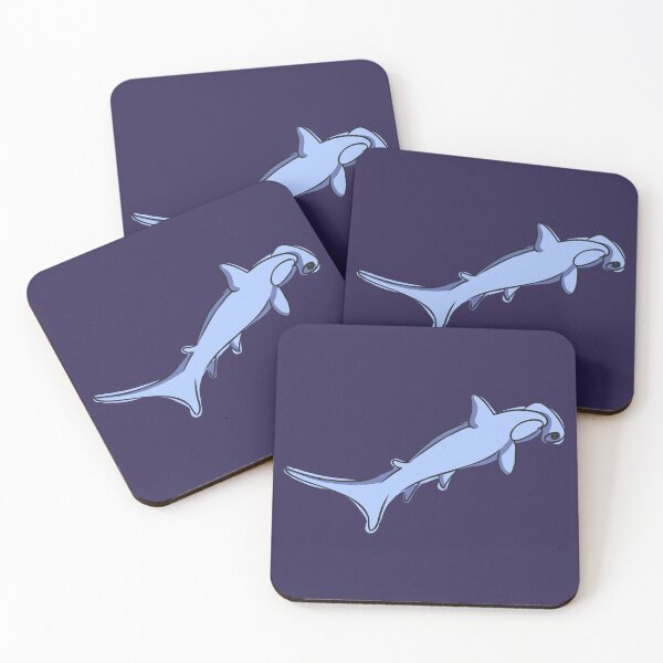 Item preview, Hammerhead shark in minimalist style designed and sold by alina-k-design.