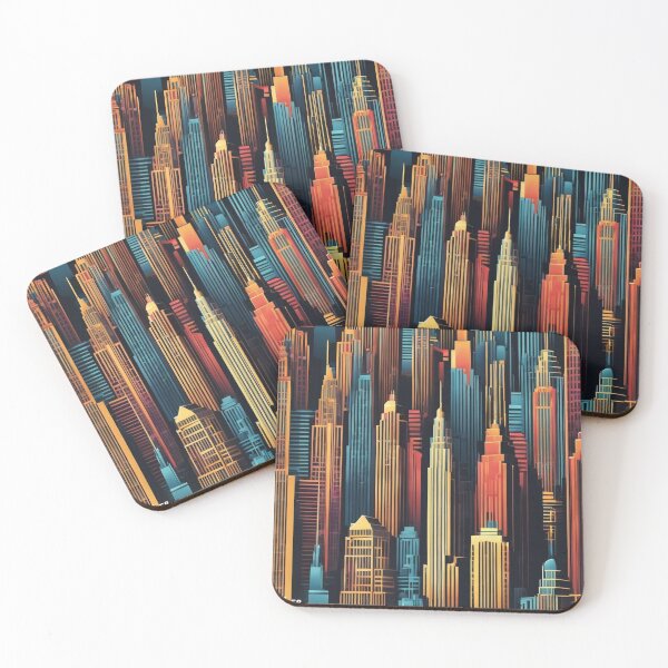 Item preview, Art deco city skyline designed and sold by tatty58.