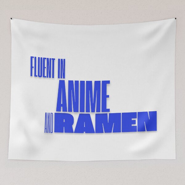 Item preview, Fluent in Anime and Ramen Minimalist Classic designed and sold by SEVENPRINTS.