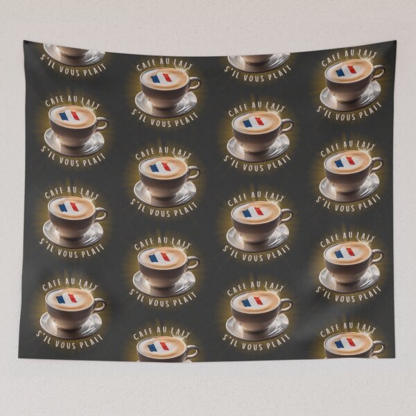 Item preview, Cafe Au Lait S'il Vous Plait (Coffee with Milk Please in French) designed and sold by figandroseco.