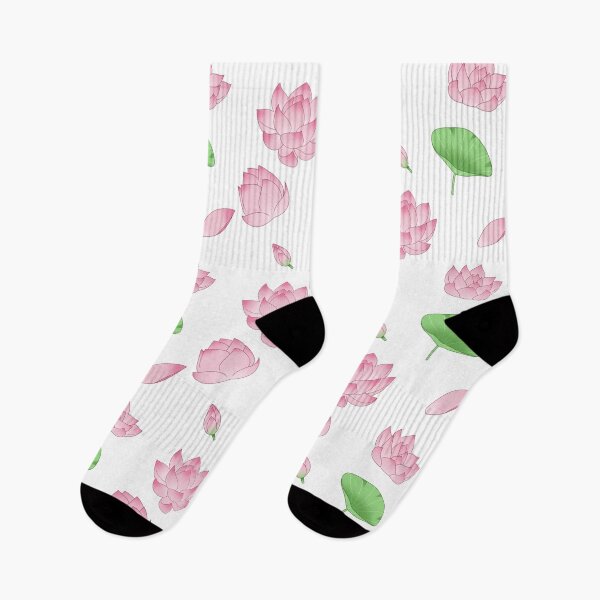 Artikelvorschau, Rosa Pastelllotus mit Blatt Sticker entworfen und verkauft von Yangartworks.
