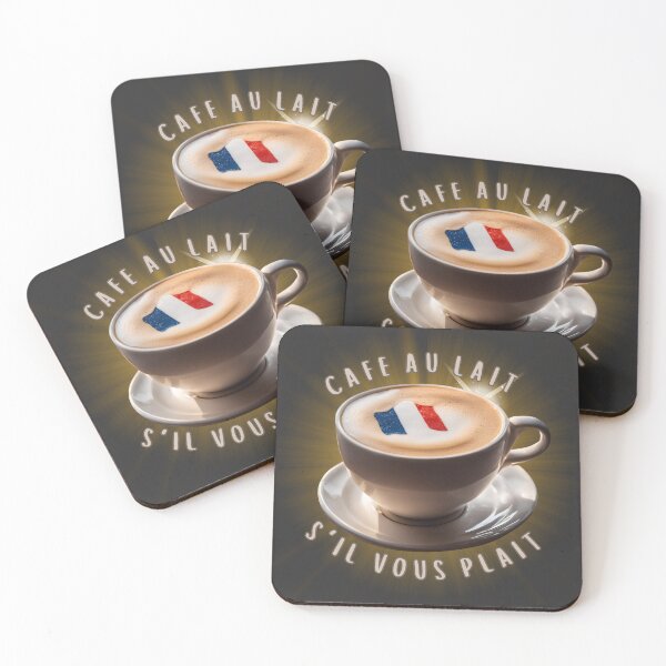 Item preview, Cafe Au Lait S'il Vous Plait (Coffee with Milk Please in French) designed and sold by figandroseco.