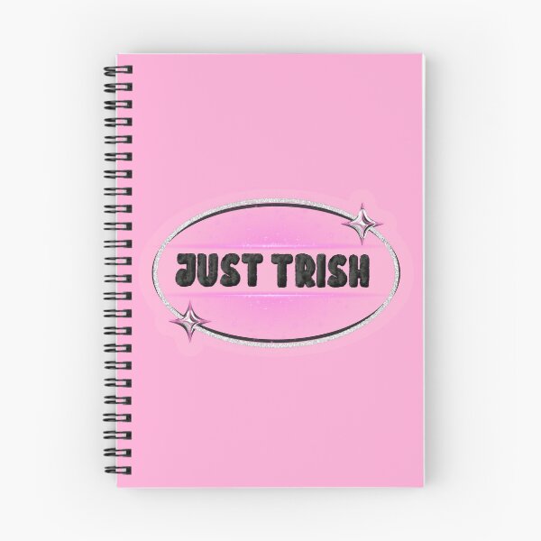 Item preview, JUST TRISH, TRISHA PAYTAS, BLACK FUZZY LETTERS, GLITTER, LIGHT PINK designed and sold by larissa-myrie.