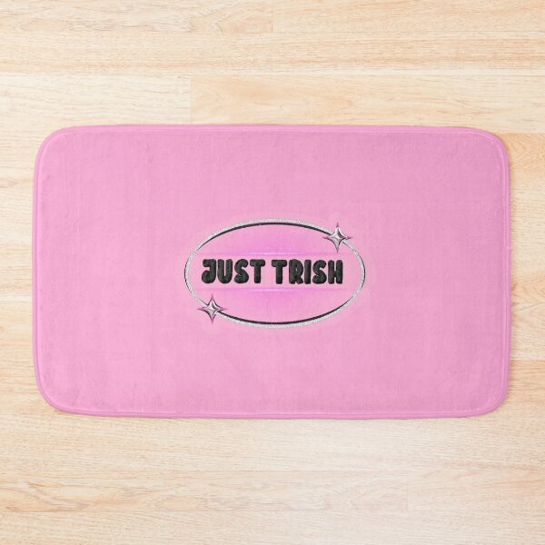 Item preview, JUST TRISH, TRISHA PAYTAS, BLACK FUZZY LETTERS, GLITTER, LIGHT PINK designed and sold by larissa-myrie.