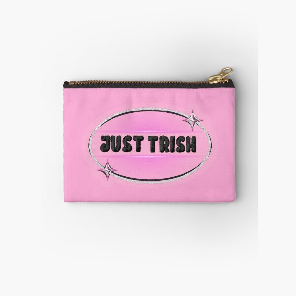 Item preview, JUST TRISH, TRISHA PAYTAS, BLACK FUZZY LETTERS, GLITTER, LIGHT PINK designed and sold by larissa-myrie.