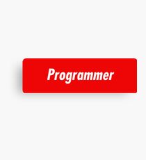 Programmer Sticker - Developer, Coder and Programming items! Canvas Print