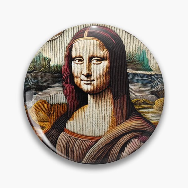 Item preview, Knitted Mona Lisa: A Textile Masterpiece designed and sold by KittyKatto.