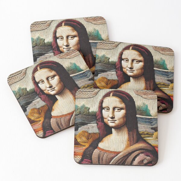 Item preview, Knitted Mona Lisa: A Textile Masterpiece designed and sold by KittyKatto.