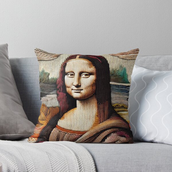 Item preview, Knitted Mona Lisa: A Textile Masterpiece designed and sold by KittyKatto.