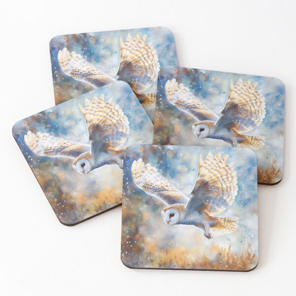 Item preview, Barn Owl in Flight designed and sold by laurashawart.