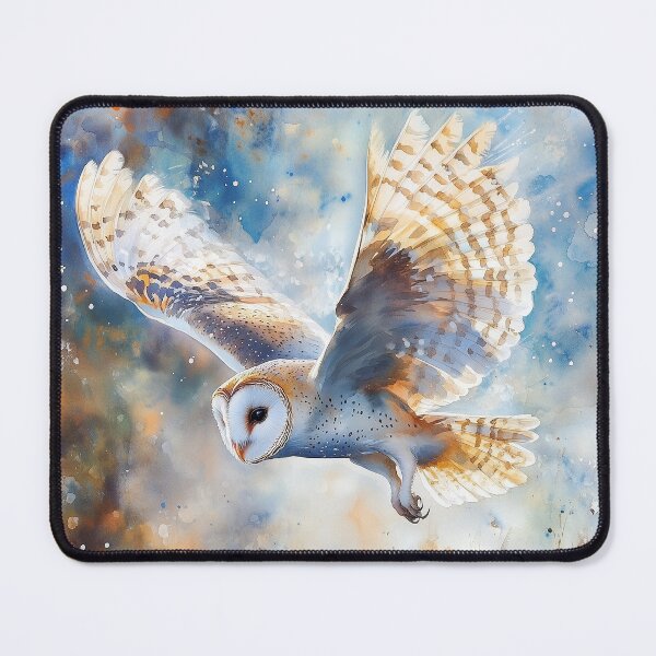 Item preview, Barn Owl in Flight designed and sold by laurashawart.