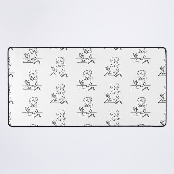 Item preview, Doodle illustration of a child using glue for a craft designed and sold by rasagamastore.