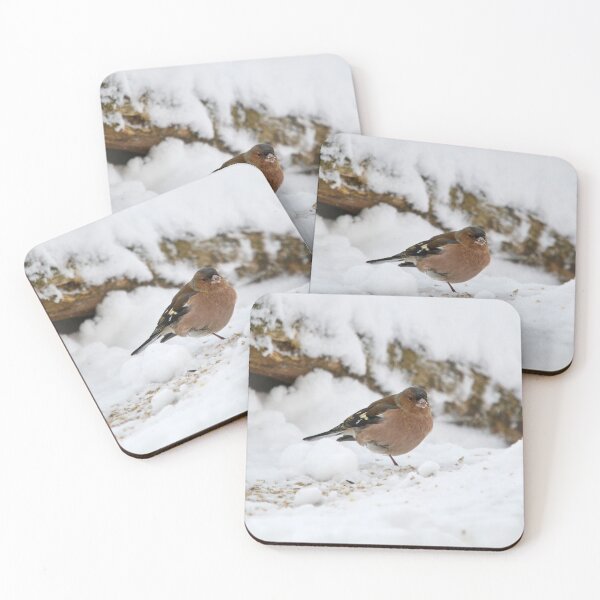 Item preview, Snow and seeds. Eurasian chaffinch designed and sold by Jouko Lehto Photography.