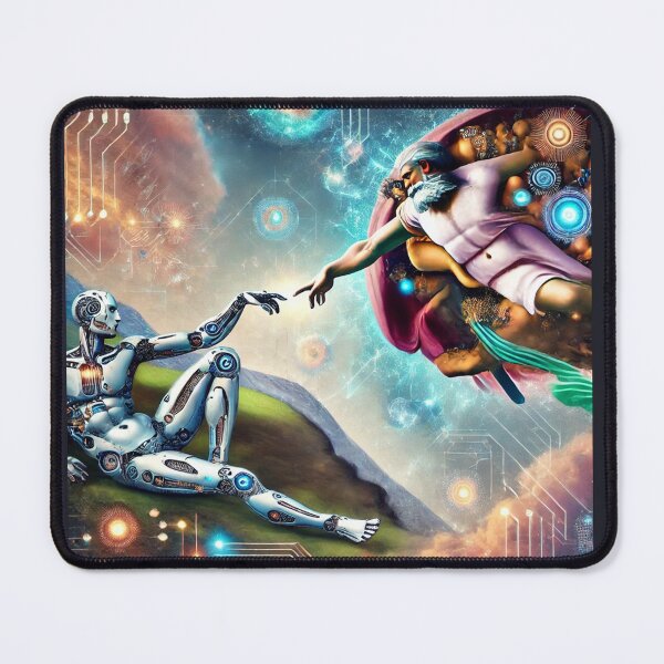 Item preview, Futuristic Creation of Adam: The Robotic Connection designed and sold by KittyKatto.