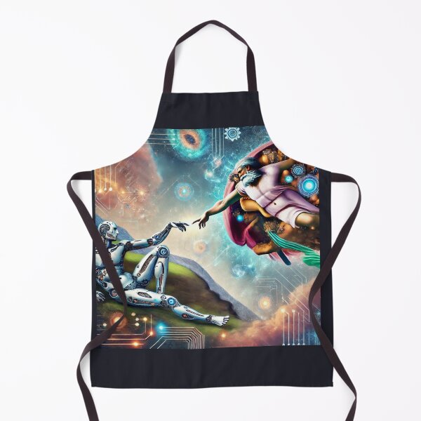 Item preview, Futuristic Creation of Adam: The Robotic Connection designed and sold by KittyKatto.