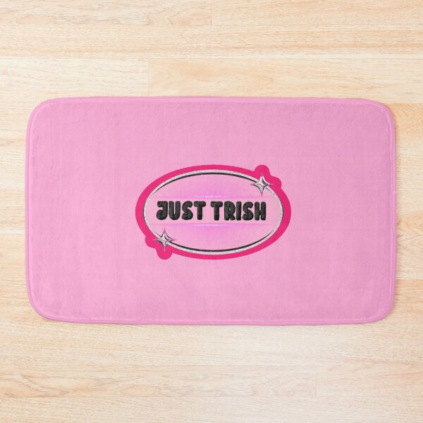 Item preview, JUST TRISH, TRISHA PAYTAS, BLACK FUZZY LETTERS, GLITTER, DARK PINK OUTLINE designed and sold by larissa-myrie.