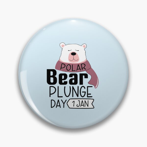 Item preview, 1 January Polar Bear Plunge Day - Wacky Holidays designed and sold by ChemicalXShop.