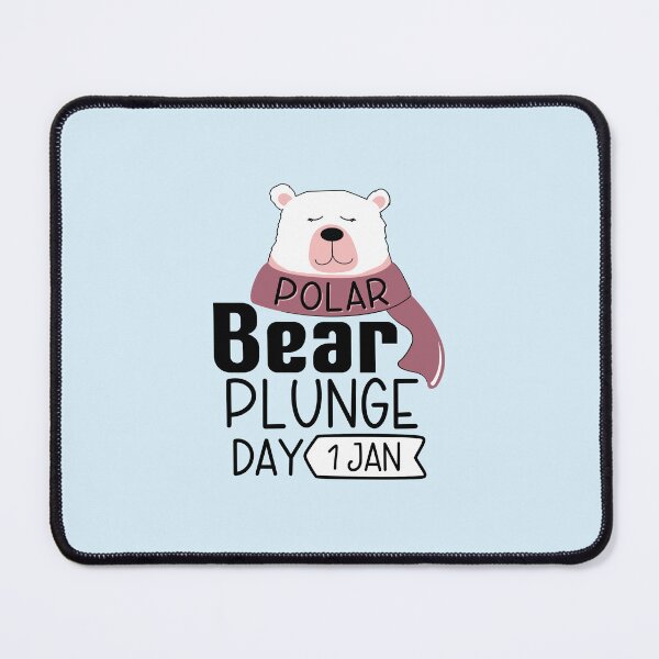Item preview, 1 January Polar Bear Plunge Day - Wacky Holidays designed and sold by ChemicalXShop.