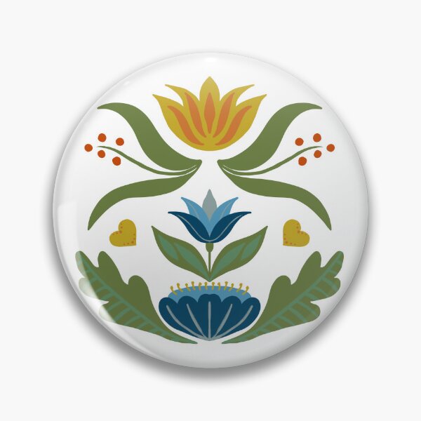Item preview, Folk Art Blooms designed and sold by SaichaDesign.
