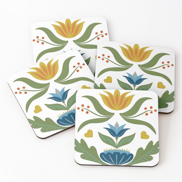 Item preview, Folk Art Blooms designed and sold by SaichaDesign.